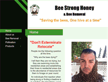 Tablet Screenshot of beestronghoney.com